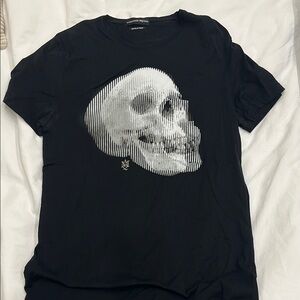 Alexander McQueen Black Skull Graphic T-Shirt